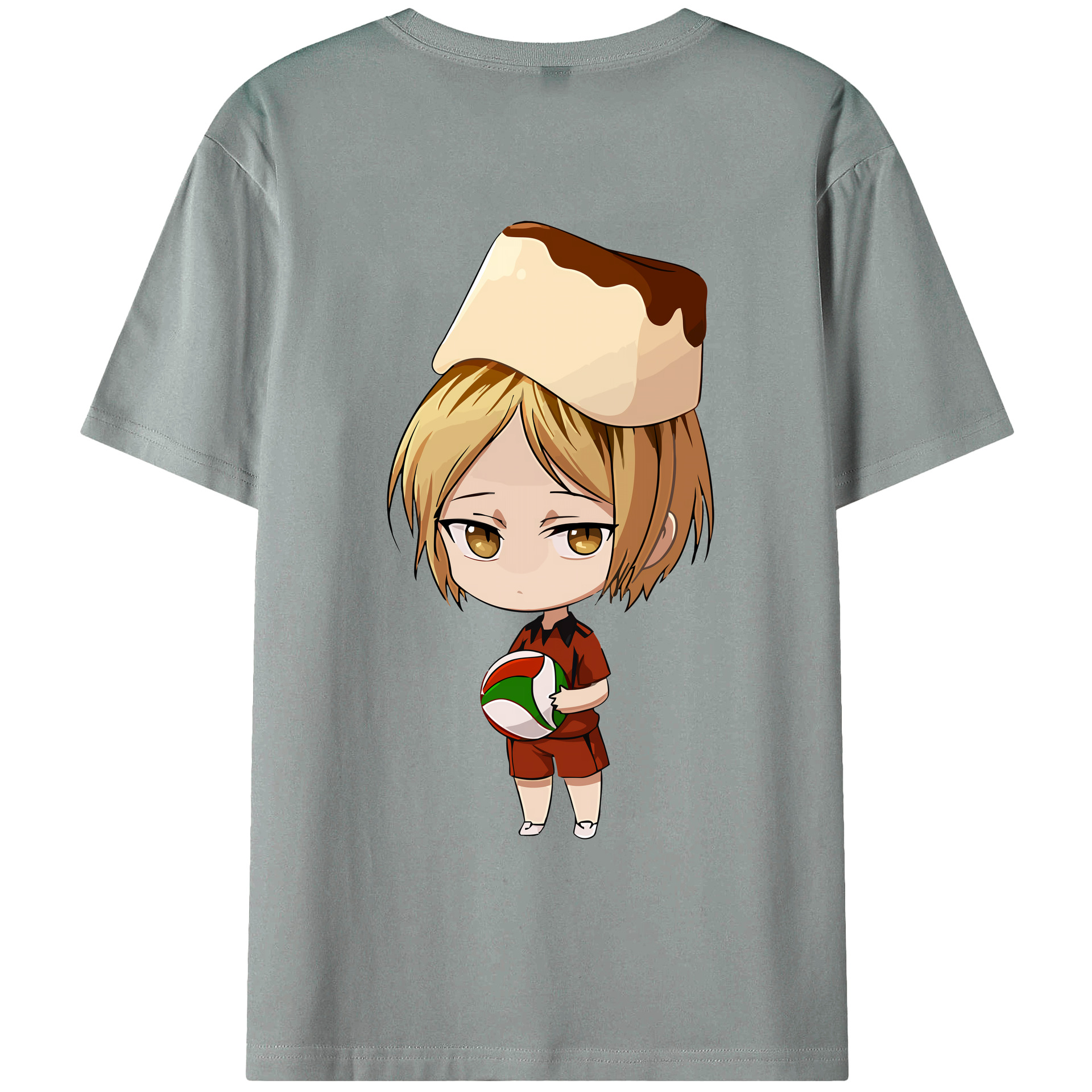 （画像用） ハイキュー!! Haikyu!! 綿100％ メンズ半袖Tシャツ（バックプリント） 通気性